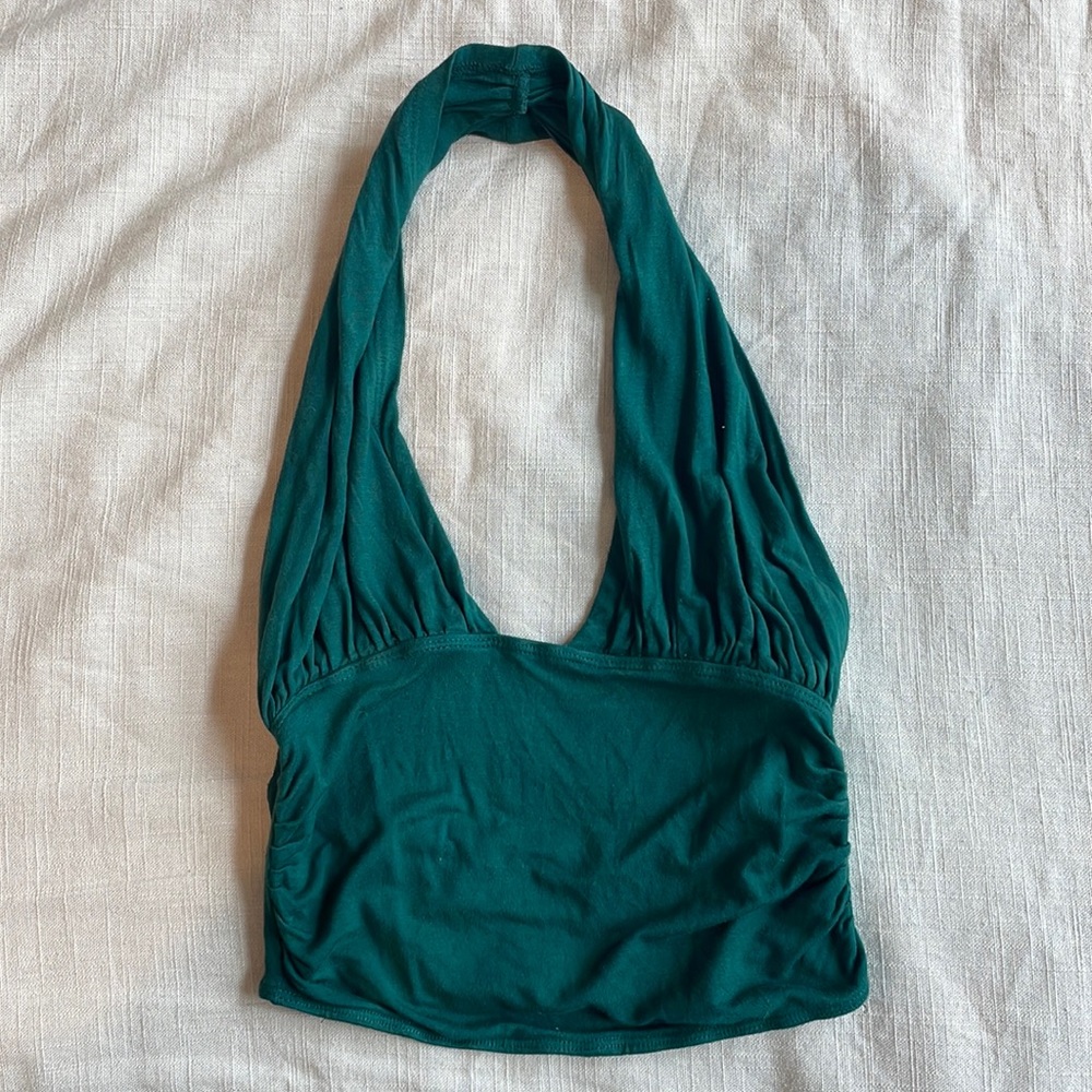 Free People Emerald Halter Top